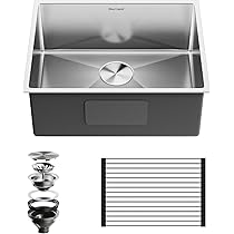 nicknicknick★iiyamaXUB2493HS-B4 24インチ Gaomasck Stainless Steel Kitchen Sink,24 x 19 x 9 Inch